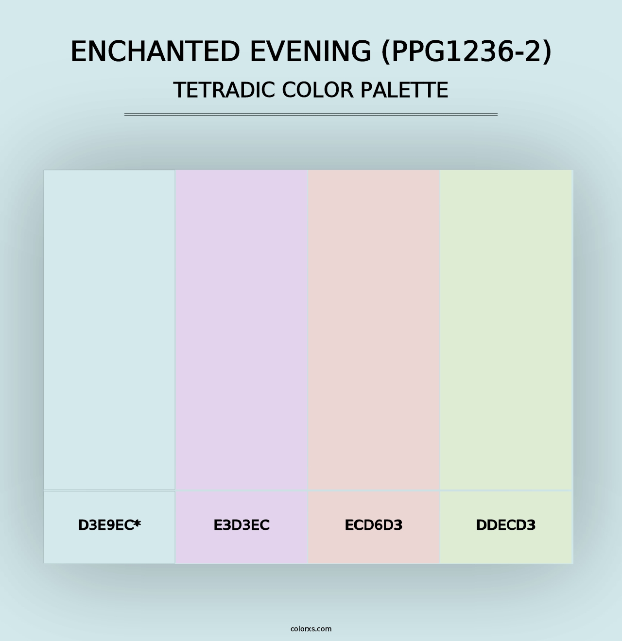 Enchanted Evening (PPG1236-2) - Tetradic Color Palette