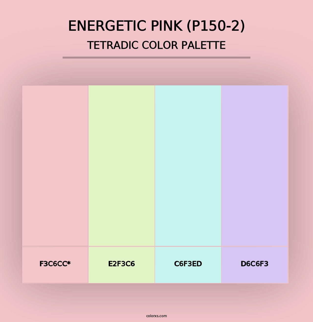 Energetic Pink (P150-2) - Tetradic Color Palette