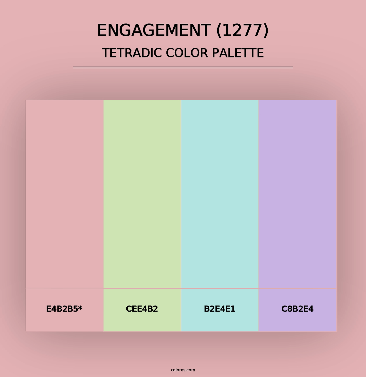 Engagement (1277) - Tetradic Color Palette