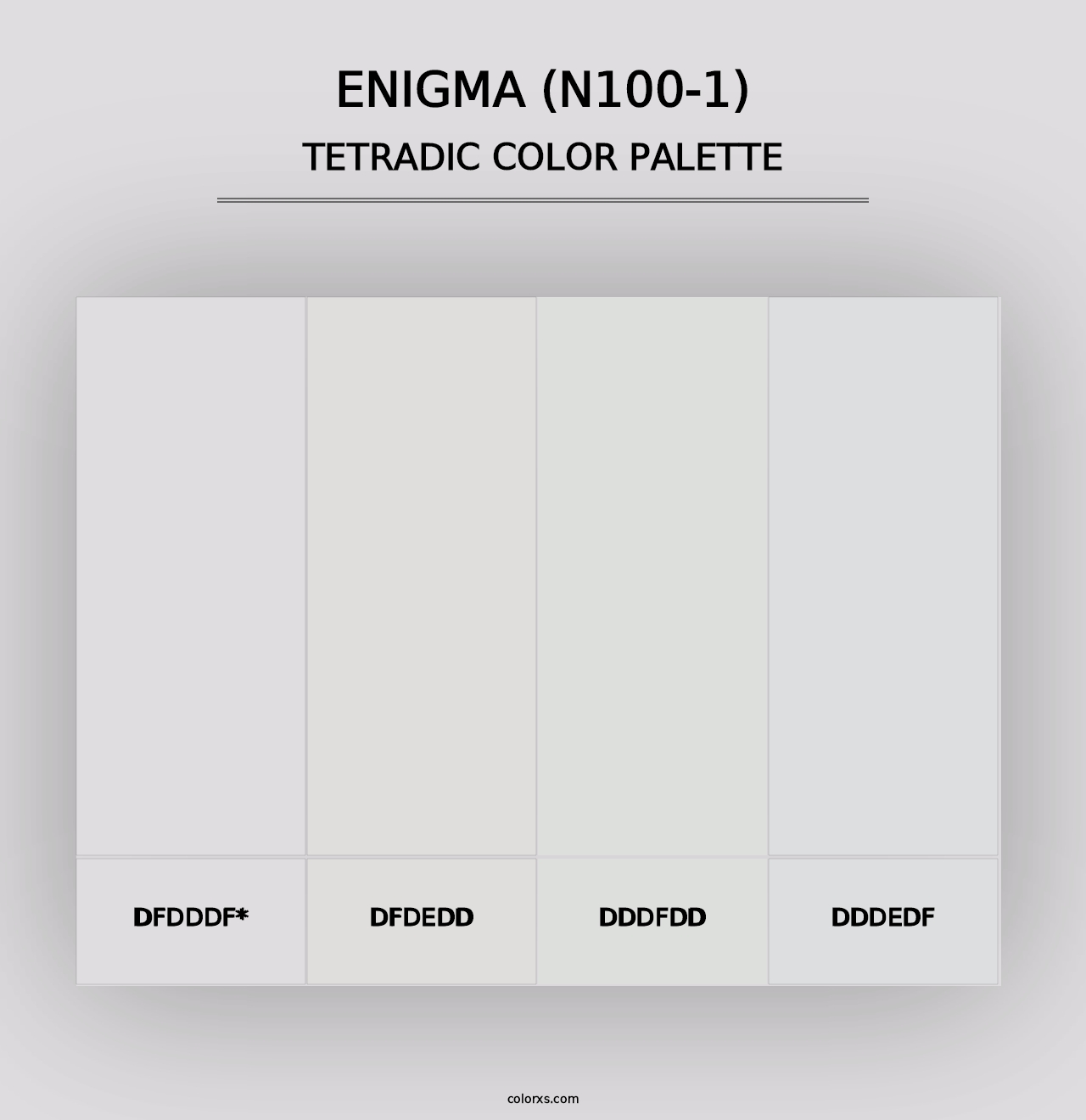 Enigma (N100-1) - Tetradic Color Palette