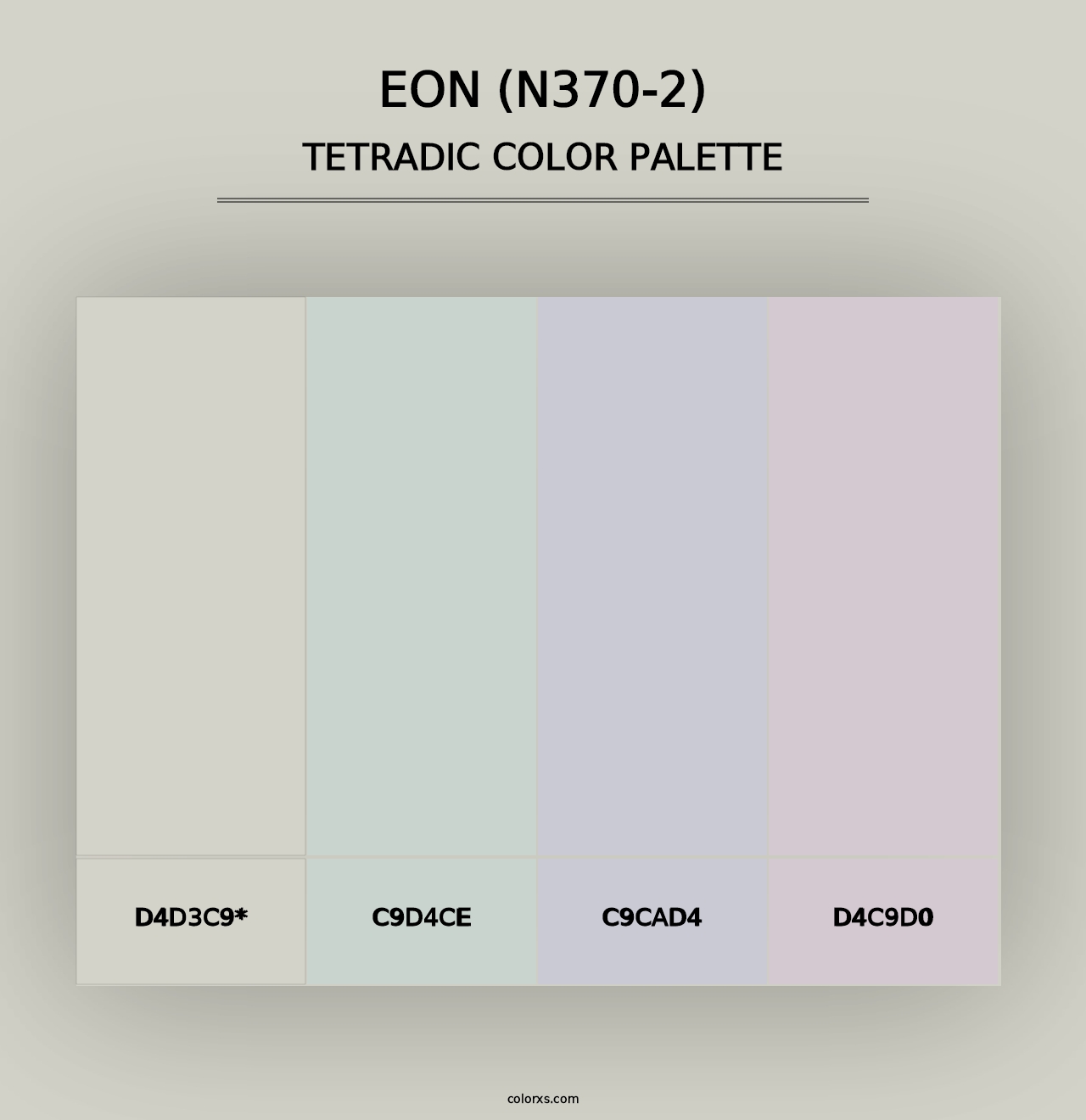 Eon (N370-2) - Tetradic Color Palette