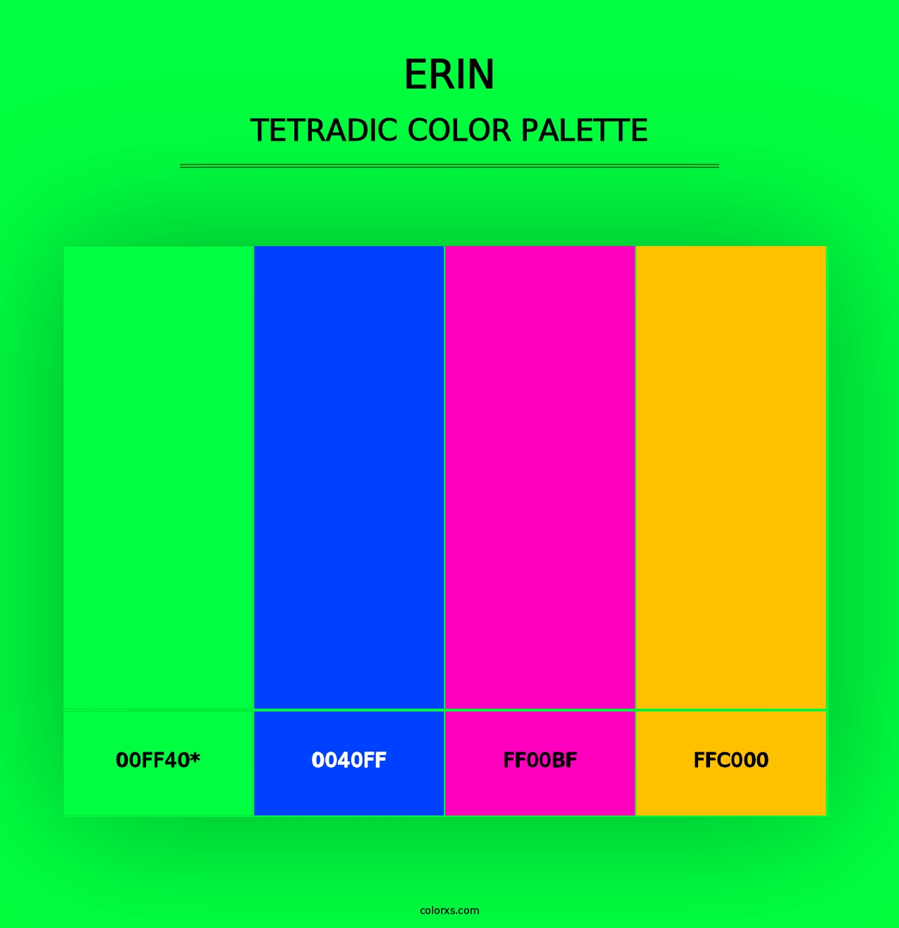 Erin - Tetradic Color Palette