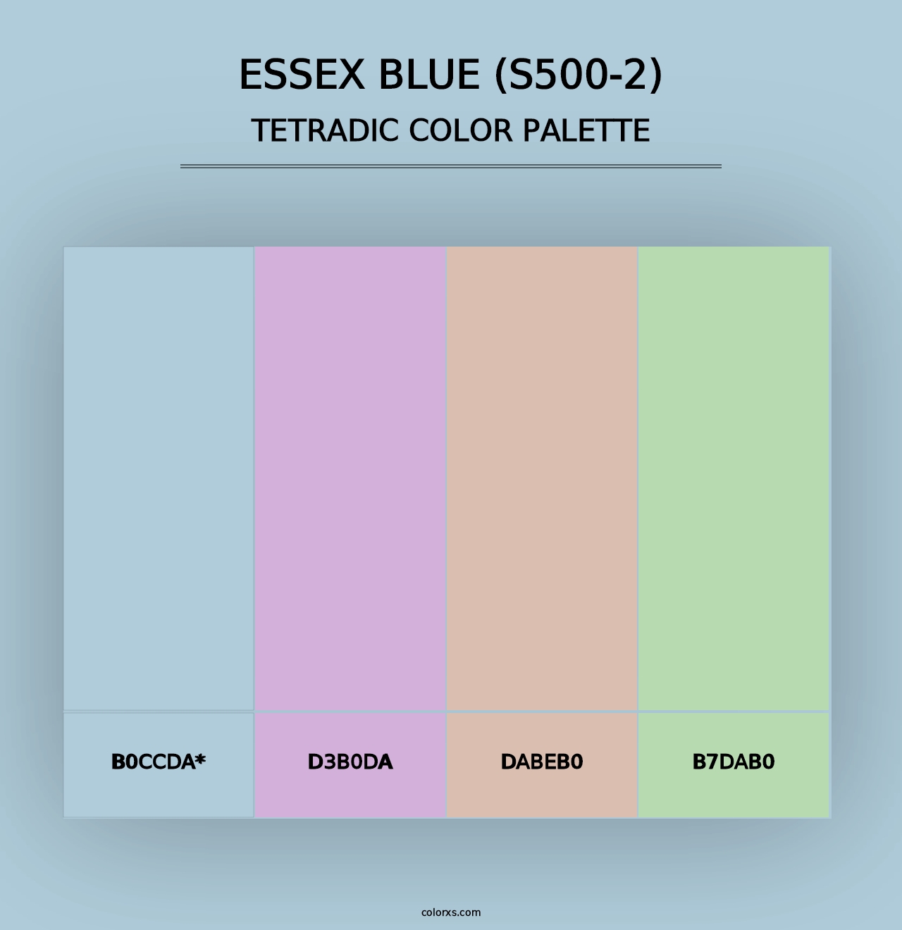 Essex Blue (S500-2) - Tetradic Color Palette