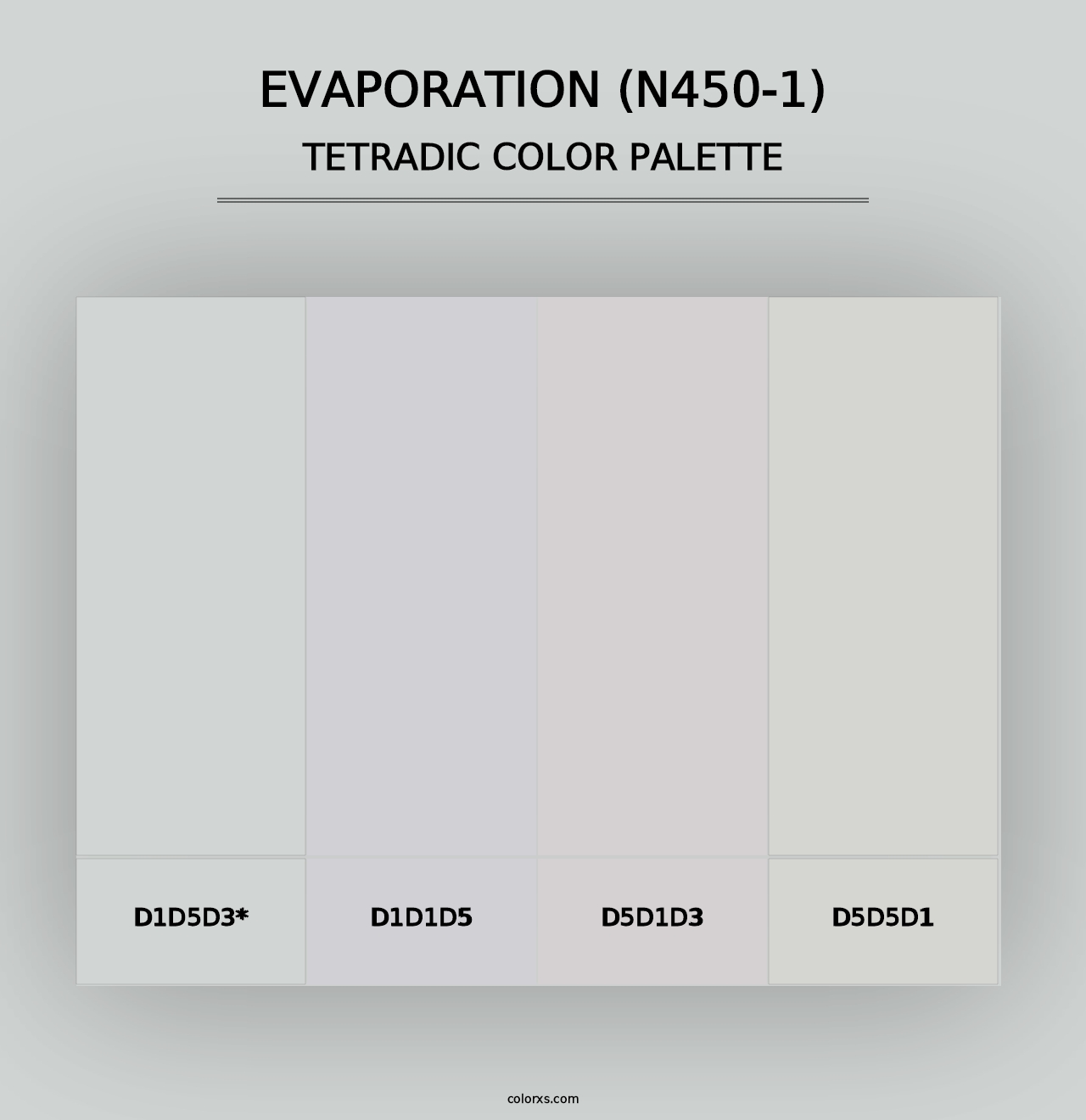 Evaporation (N450-1) - Tetradic Color Palette