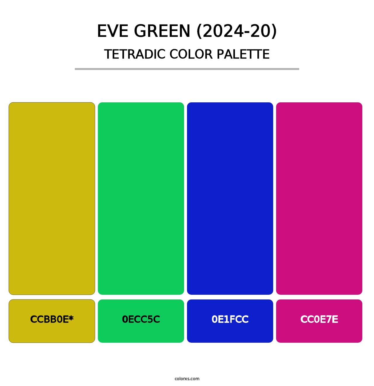 Eve Green (2024-20) - Tetradic Color Palette