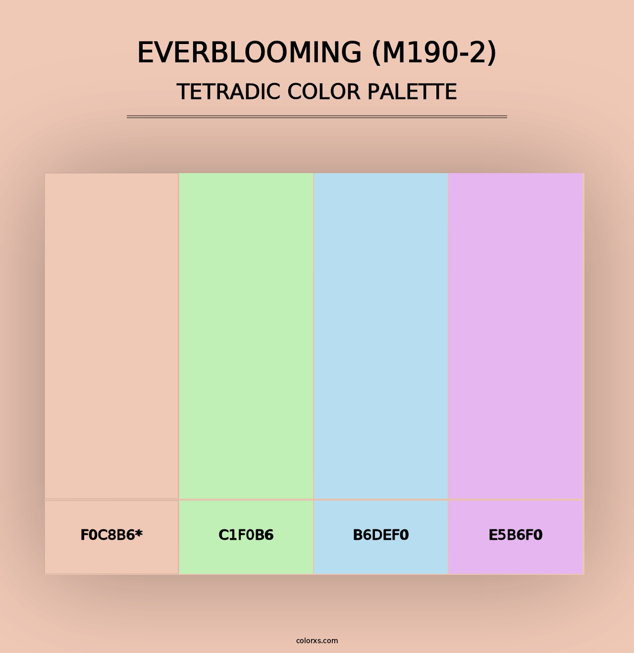 Everblooming (M190-2) - Tetradic Color Palette