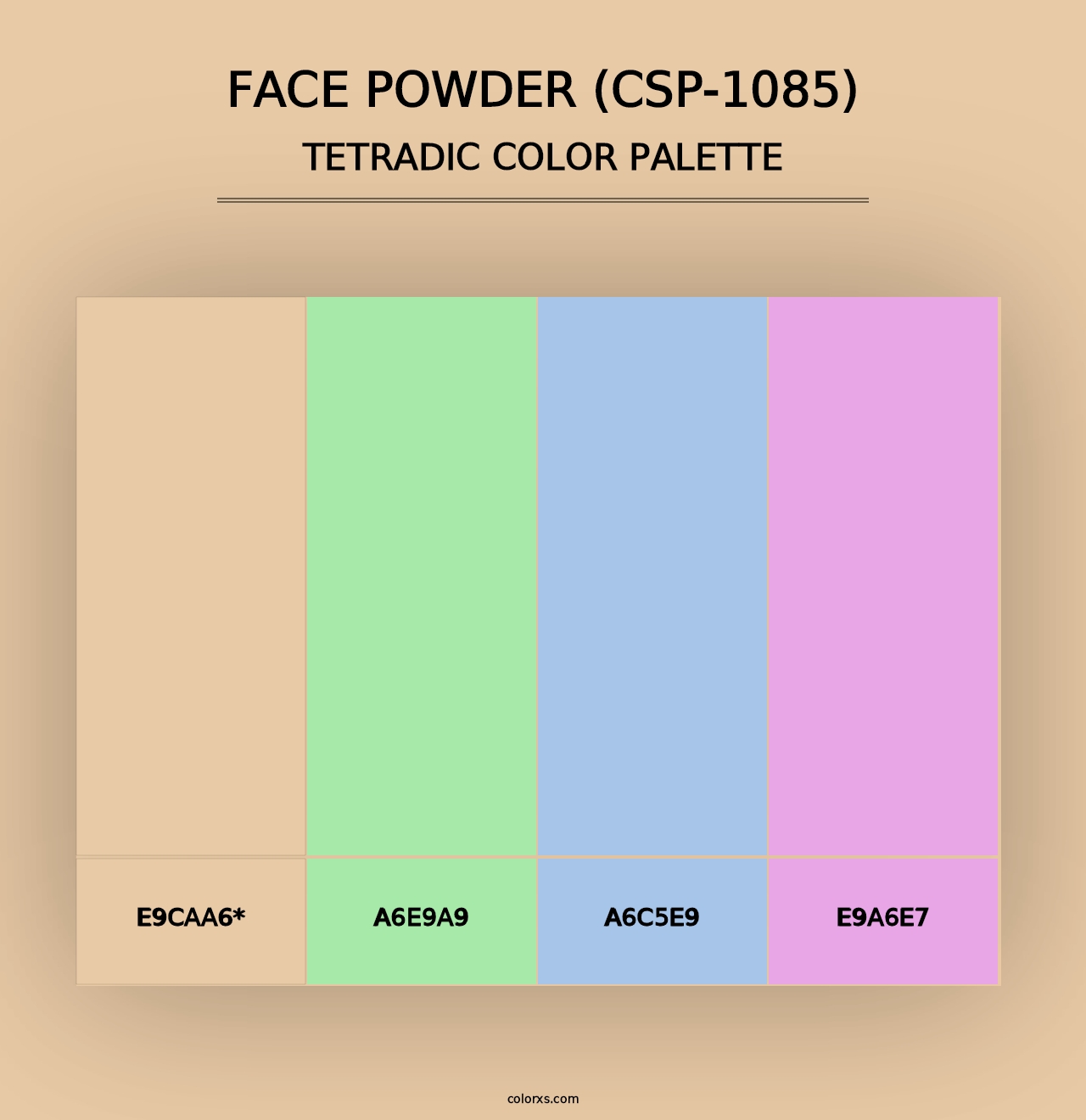 Face Powder (CSP-1085) - Tetradic Color Palette