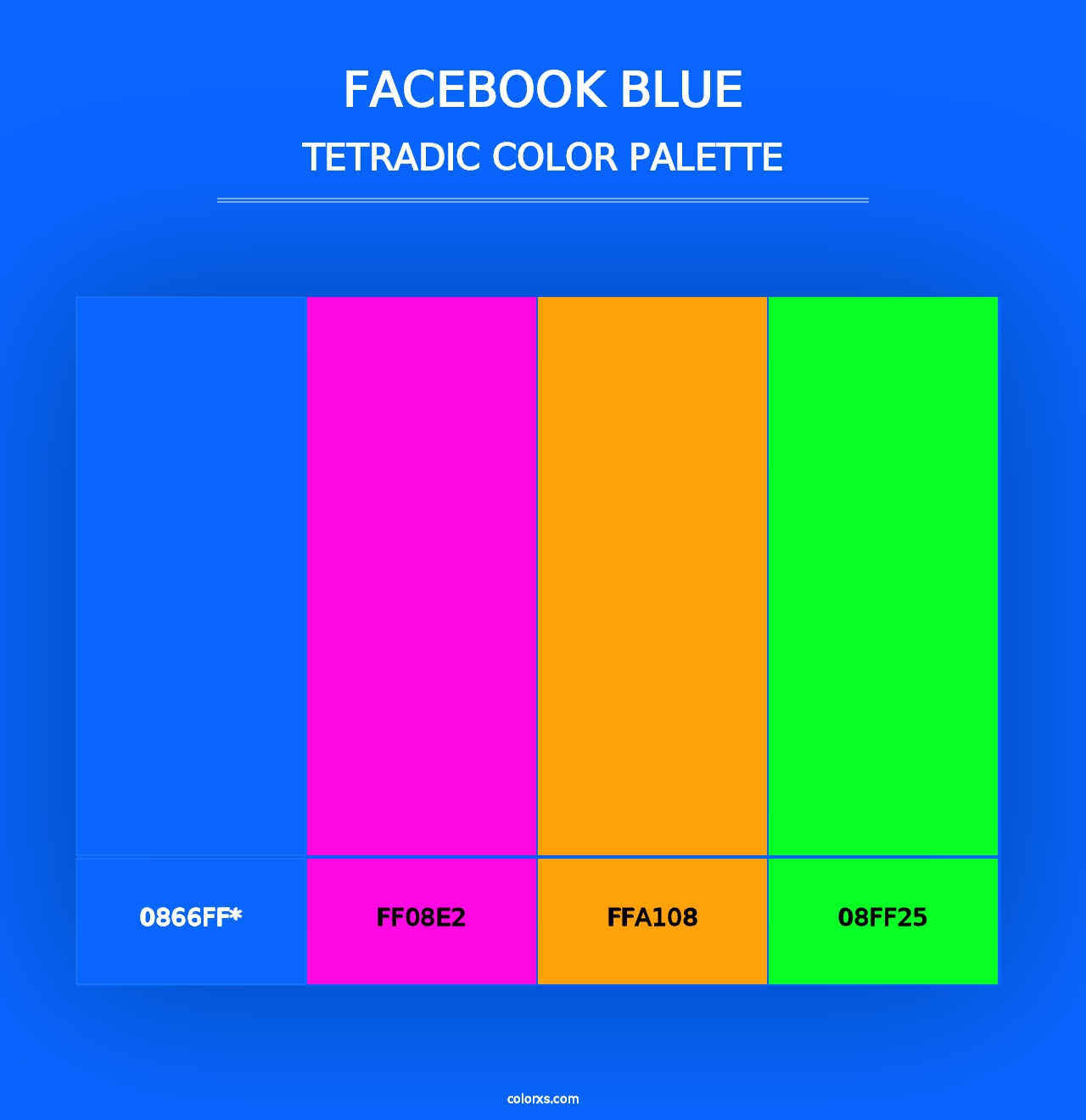 Facebook Blue - Tetradic Color Palette