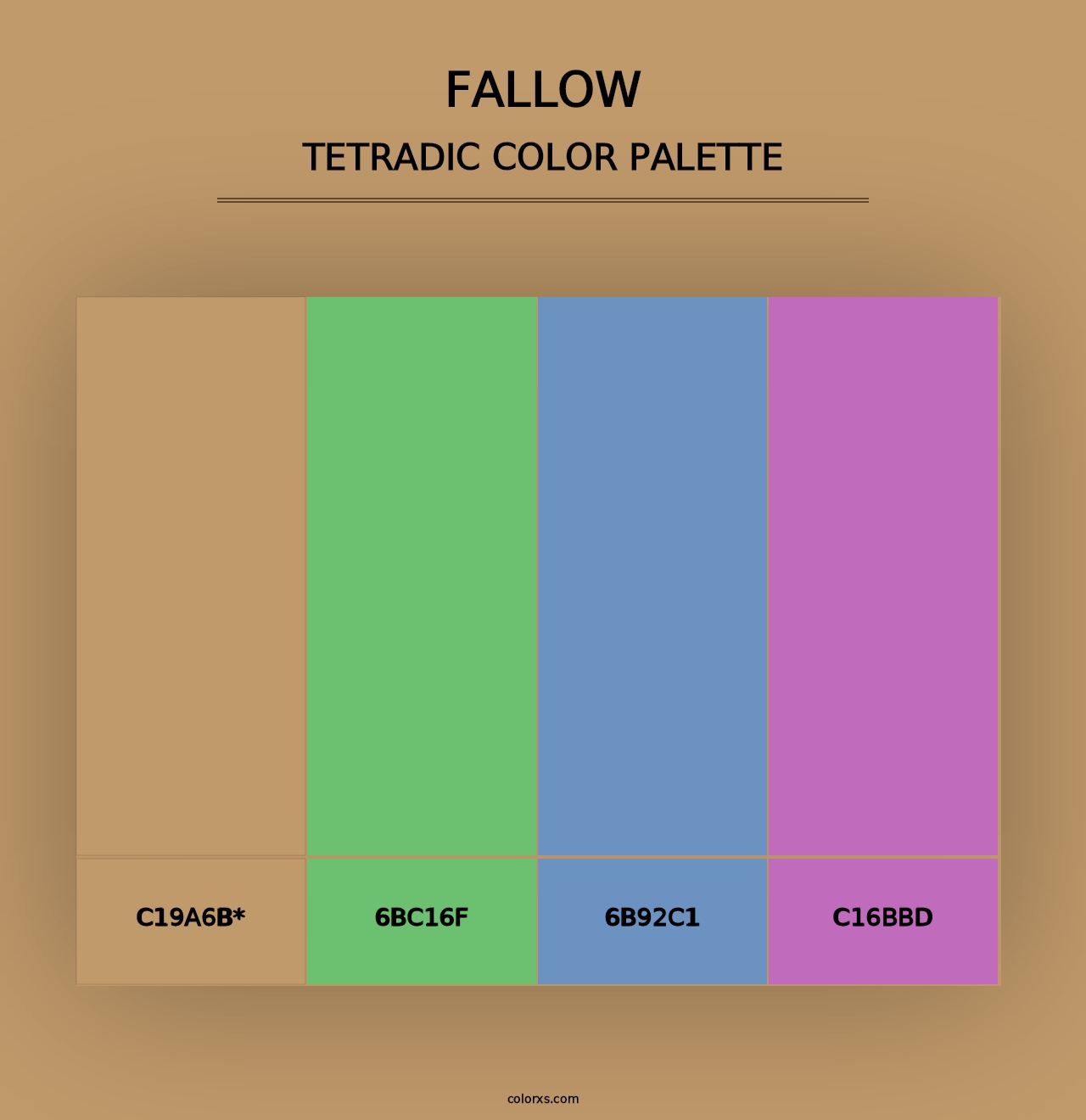 Fallow - Tetradic Color Palette