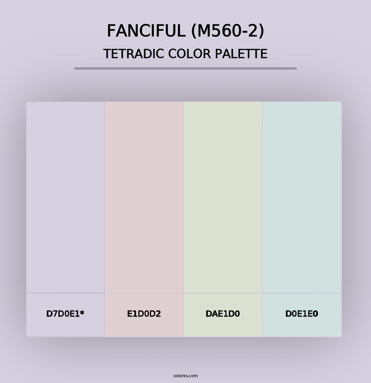 Fanciful (M560-2) - Tetradic Color Palette