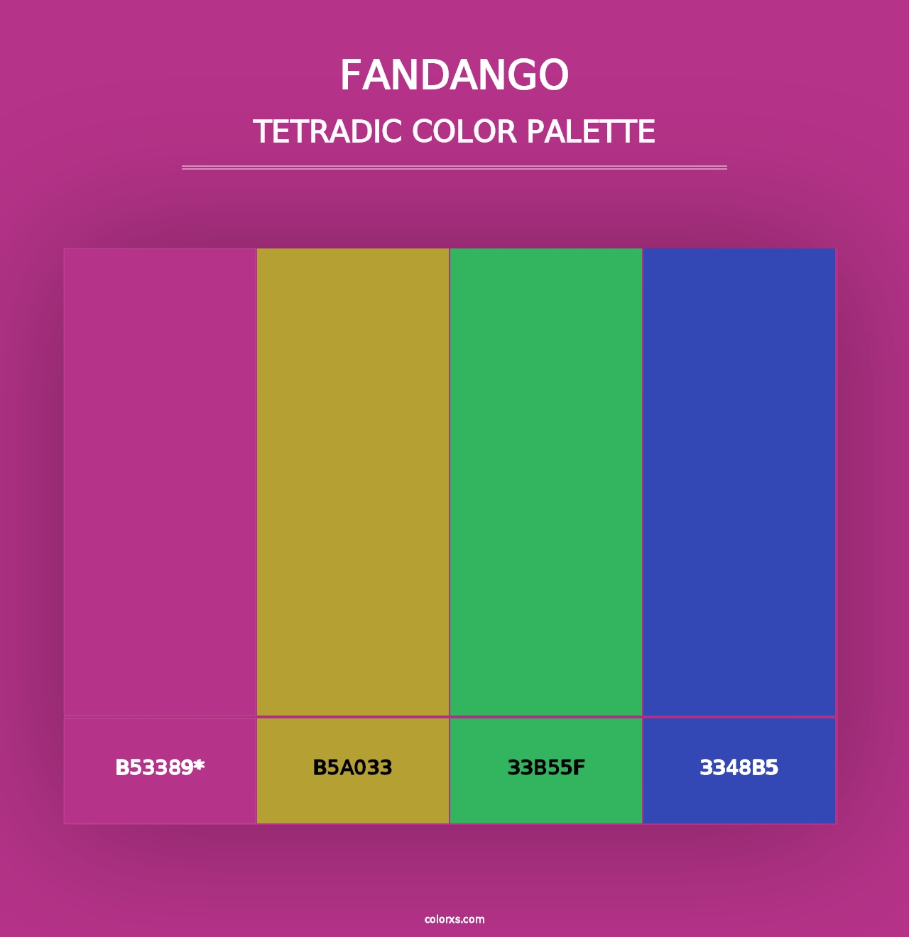 Fandango - Tetradic Color Palette