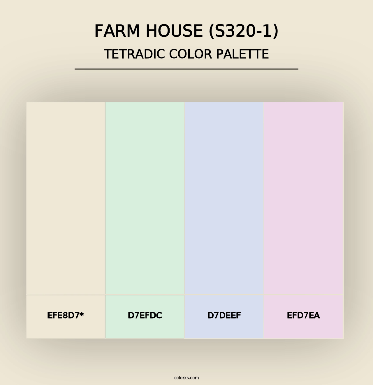 Farm House (S320-1) - Tetradic Color Palette