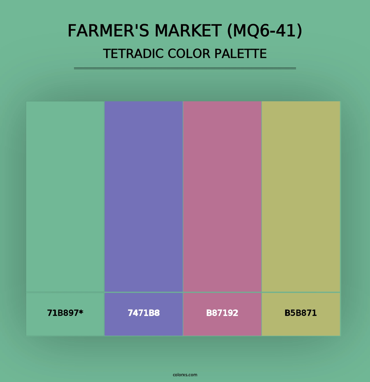 Farmer'S Market (MQ6-41) - Tetradic Color Palette