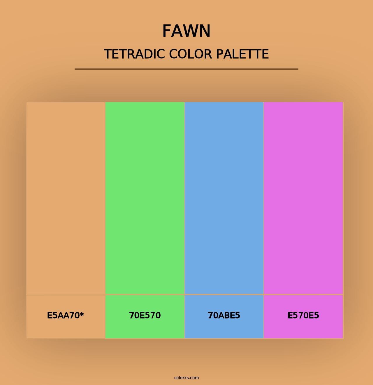 Fawn - Tetradic Color Palette