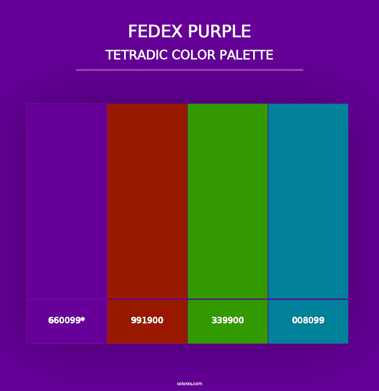 FedEx Purple - Tetradic Color Palette