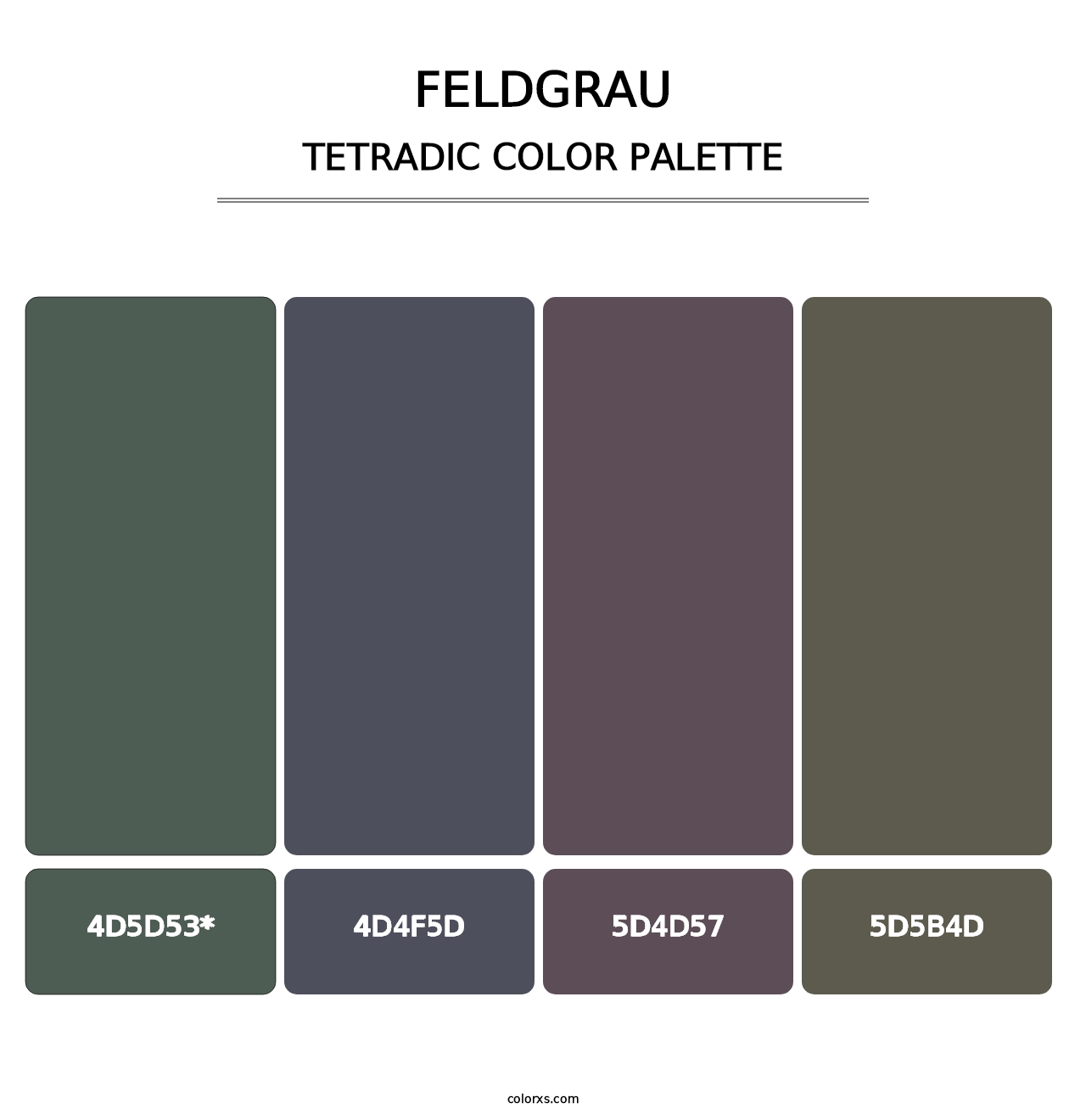 Feldgrau - Tetradic Color Palette