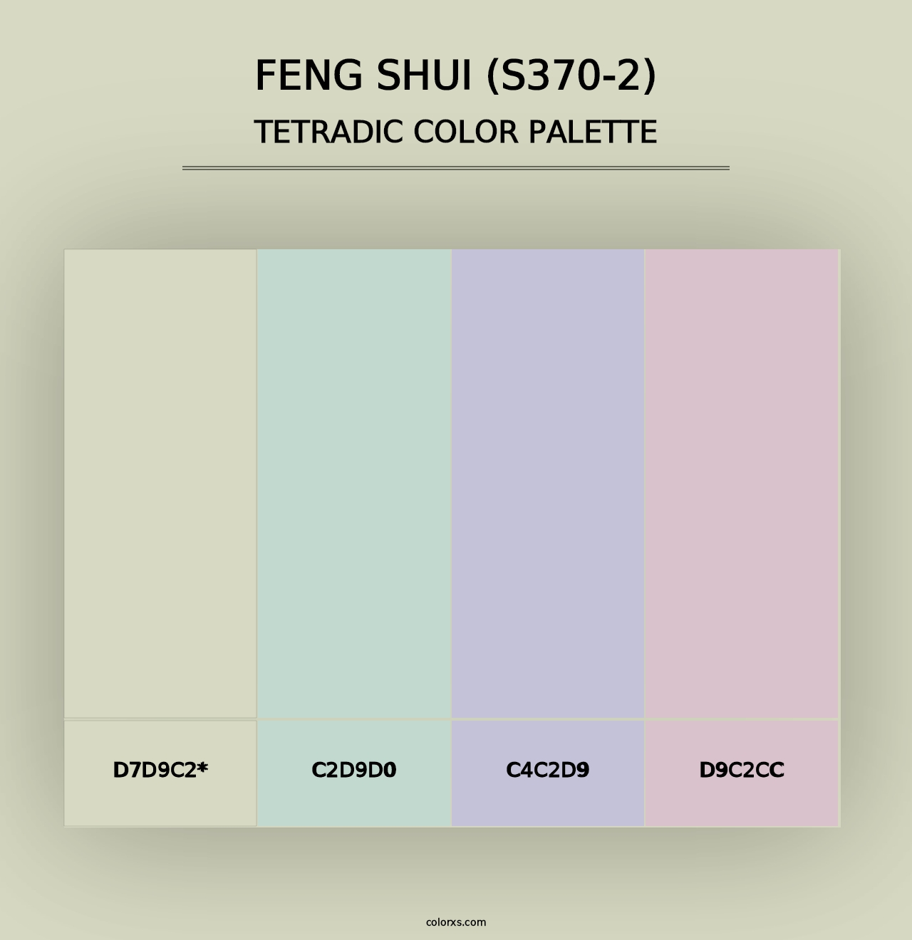 Feng Shui (S370-2) - Tetradic Color Palette