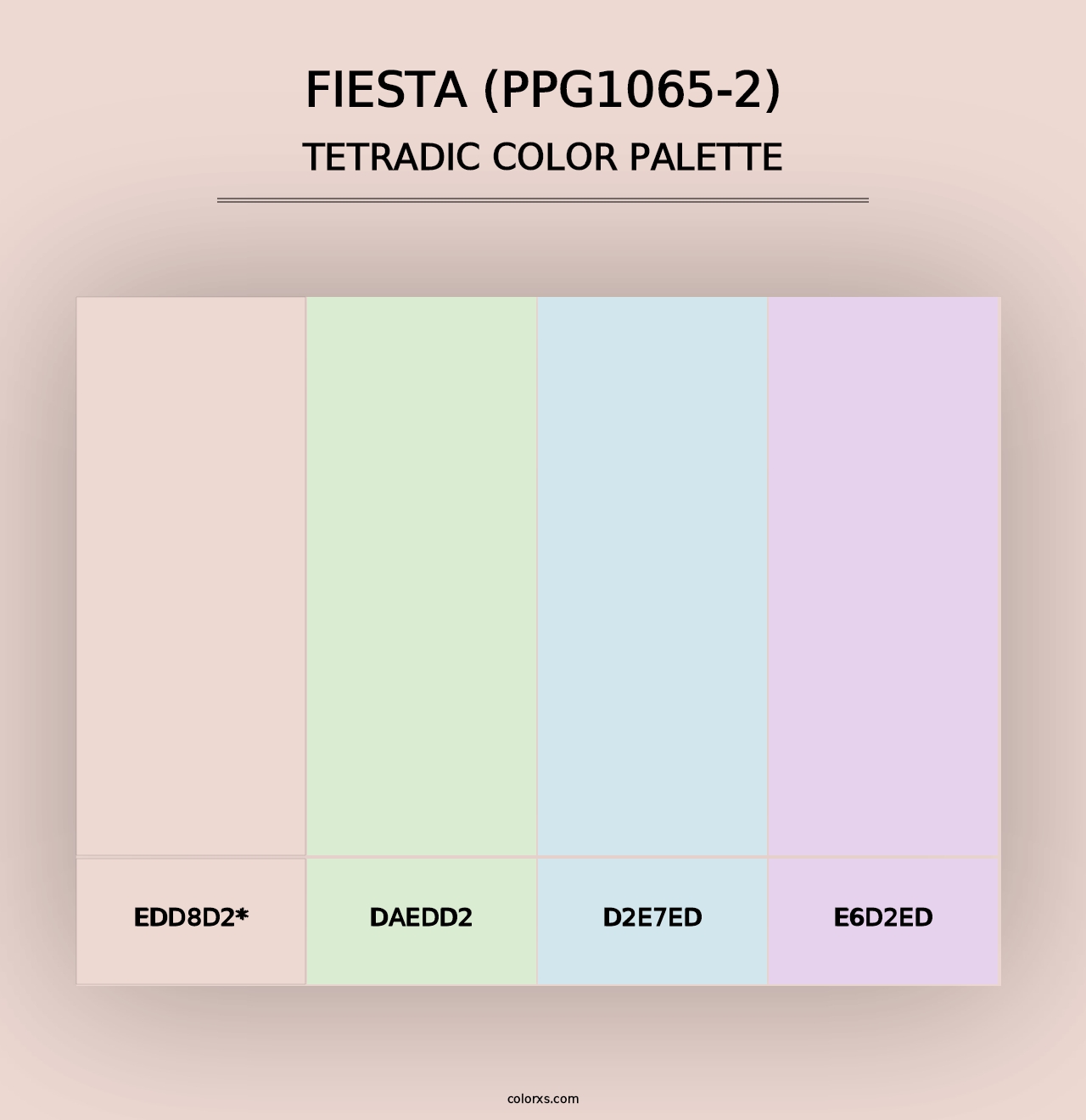 Fiesta (PPG1065-2) - Tetradic Color Palette