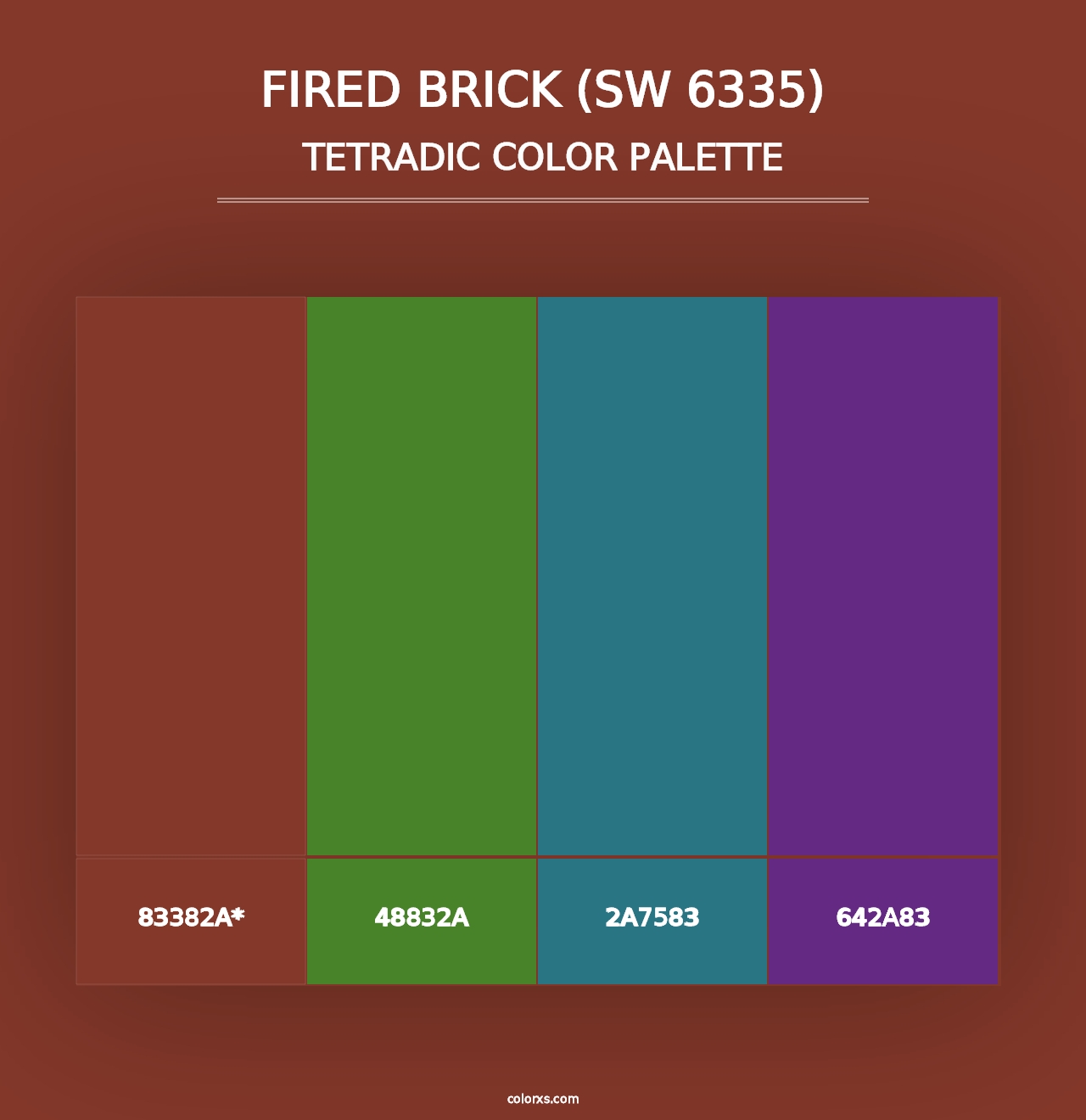 Fired Brick (SW 6335) - Tetradic Color Palette