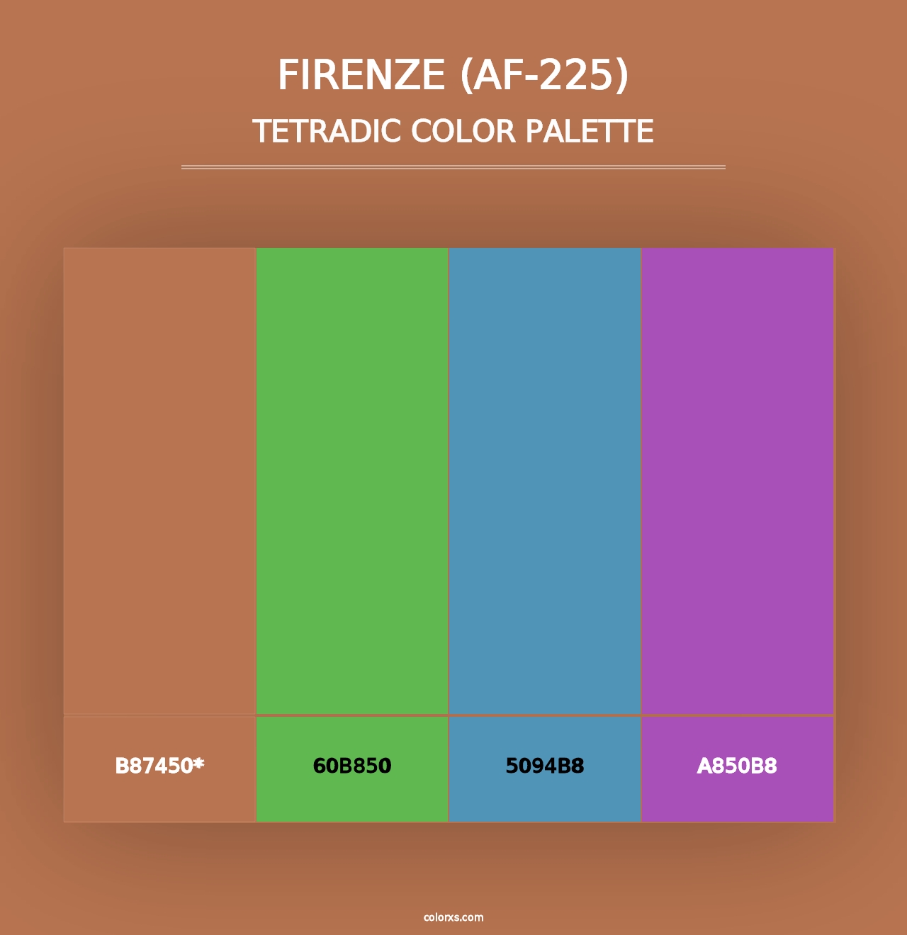 Firenze (AF-225) - Tetradic Color Palette