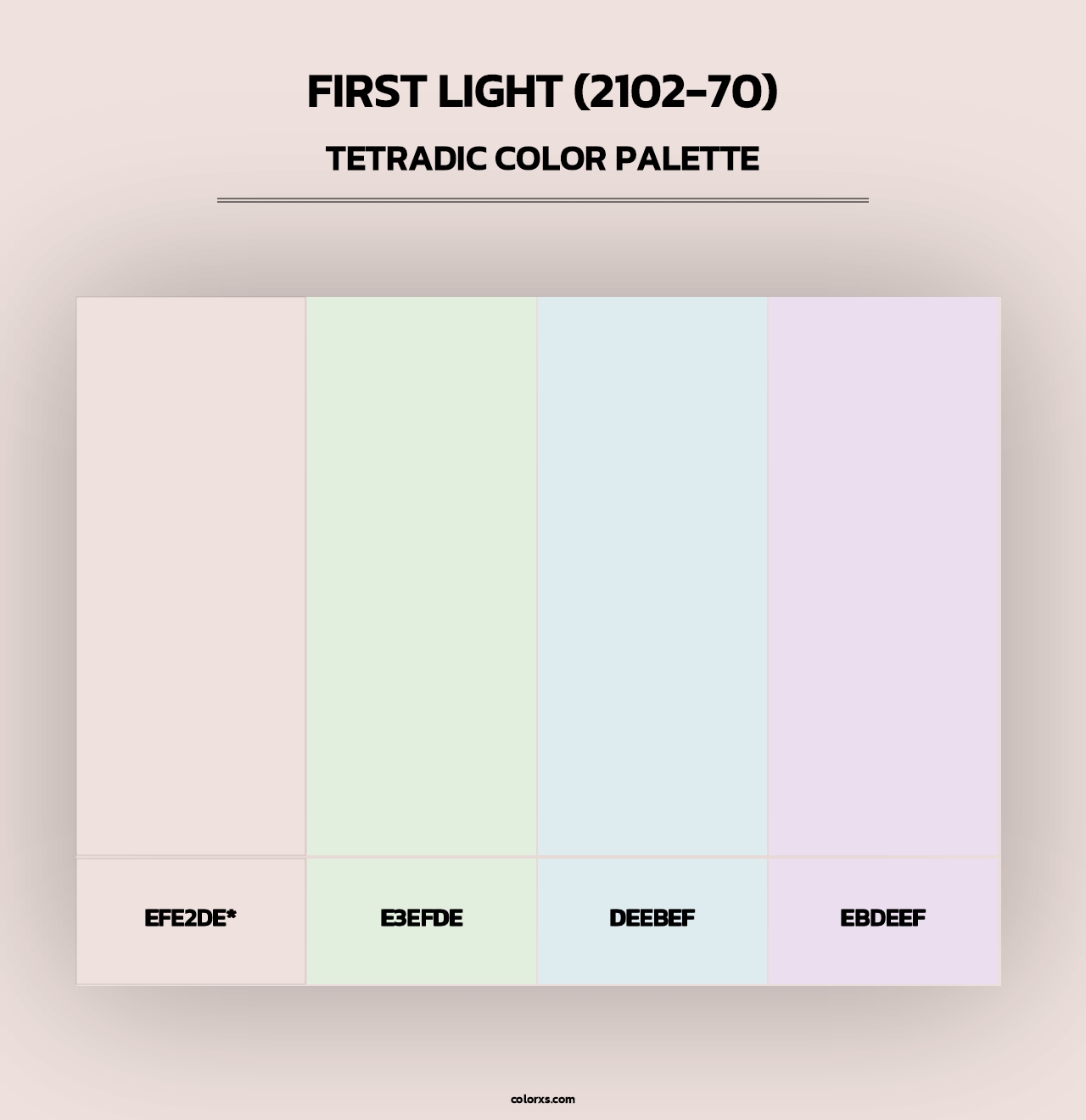 First Light (2102-70) - Tetradic Color Palette