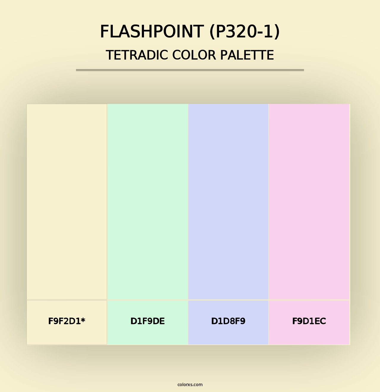 Flashpoint (P320-1) - Tetradic Color Palette