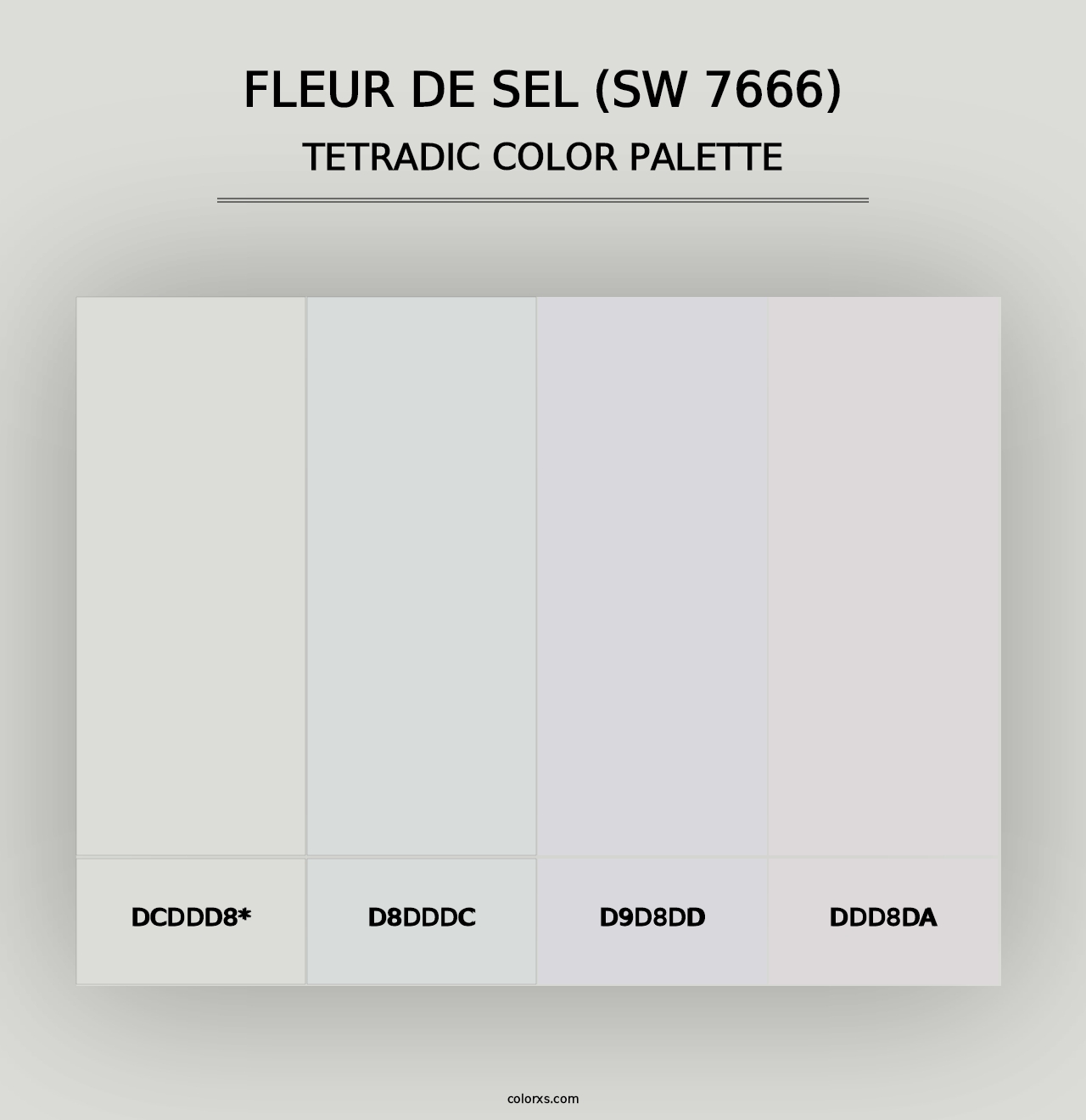 Fleur de Sel (SW 7666) - Tetradic Color Palette