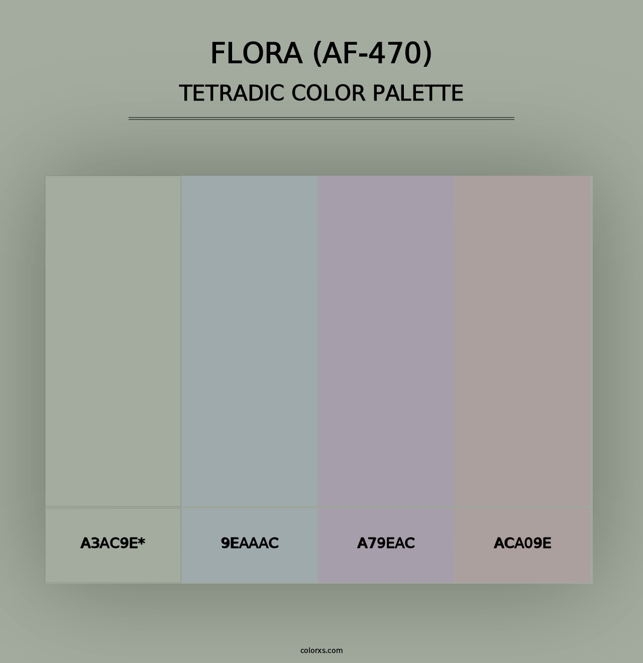 Flora (AF-470) - Tetradic Color Palette