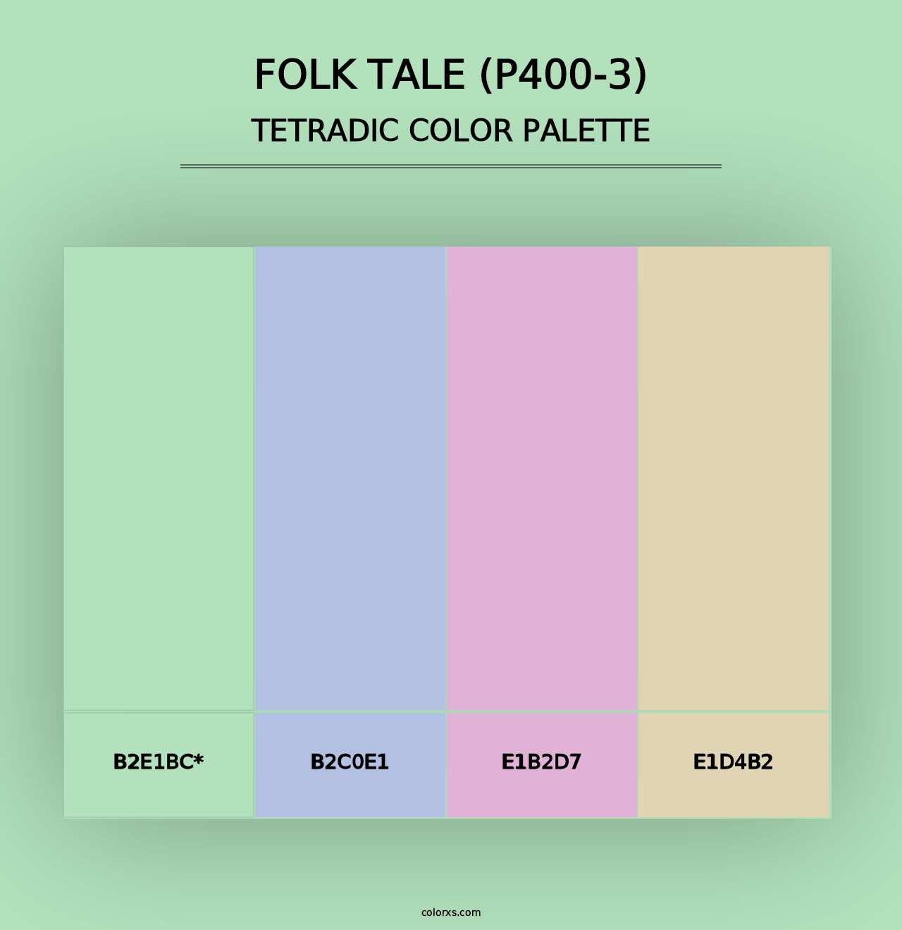 Folk Tale (P400-3) - Tetradic Color Palette