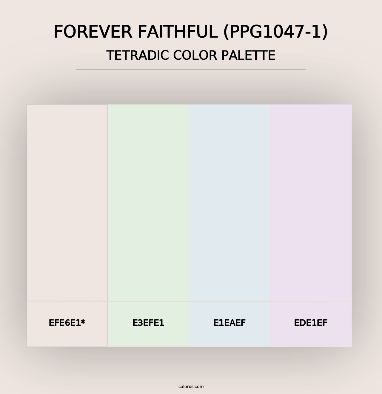 Forever Faithful (PPG1047-1) - Tetradic Color Palette