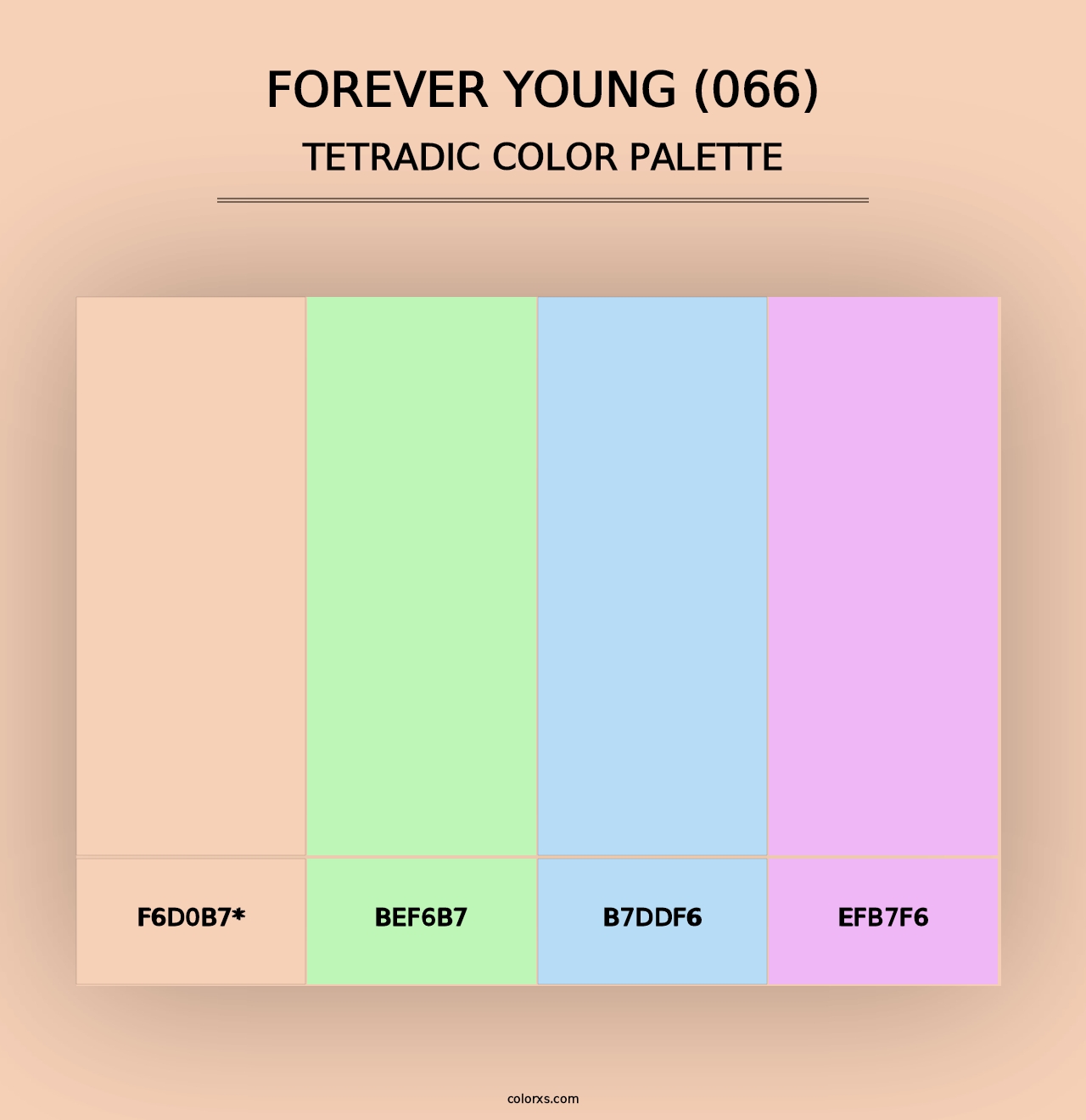 Forever Young (066) - Tetradic Color Palette