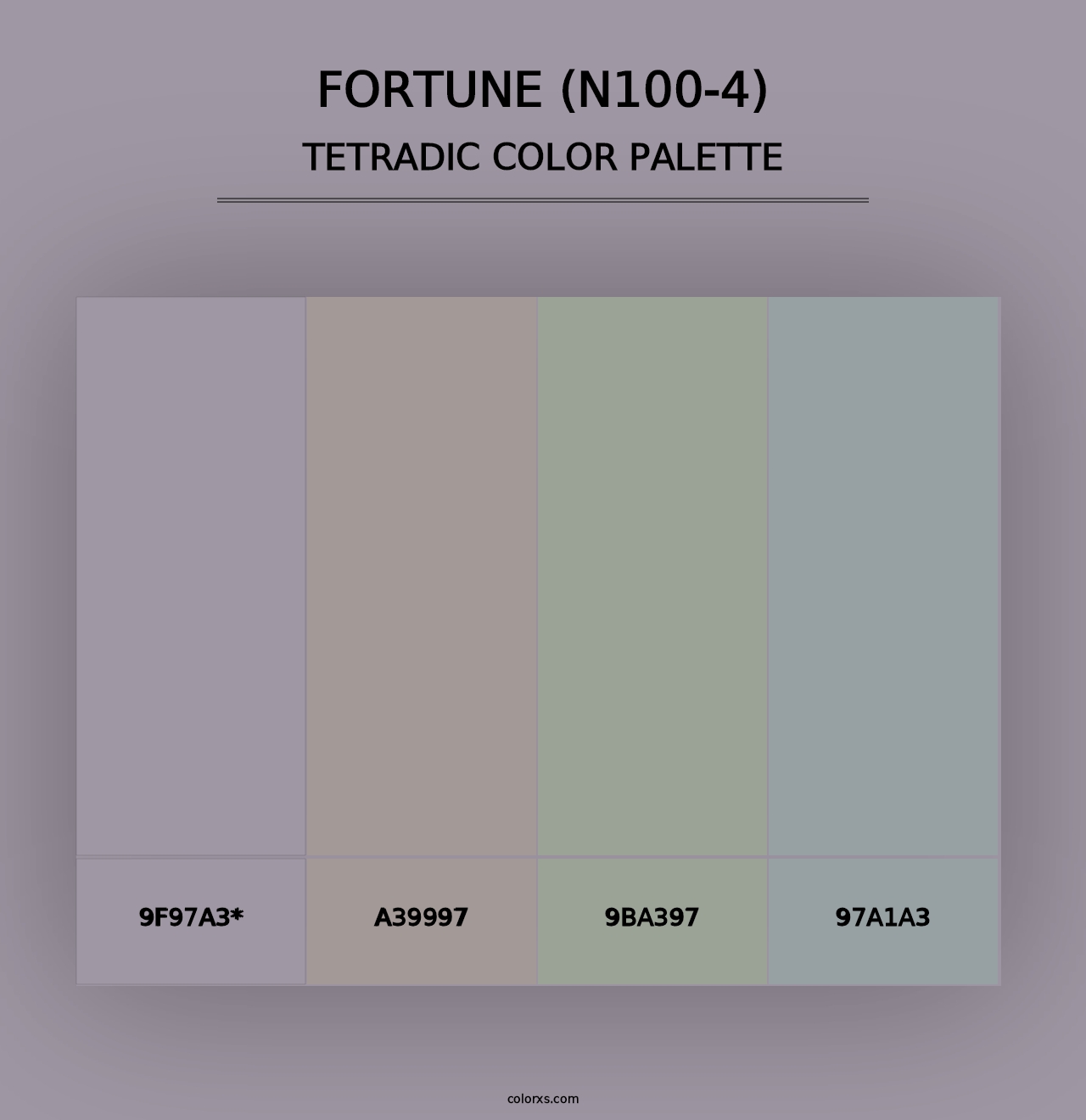 Fortune (N100-4) - Tetradic Color Palette