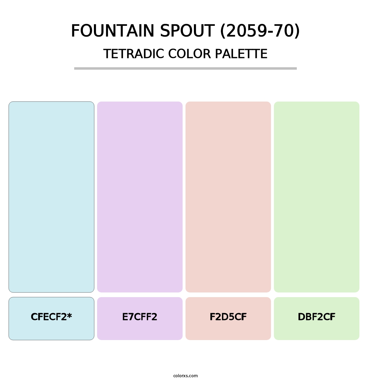 Fountain Spout (2059-70) - Tetradic Color Palette