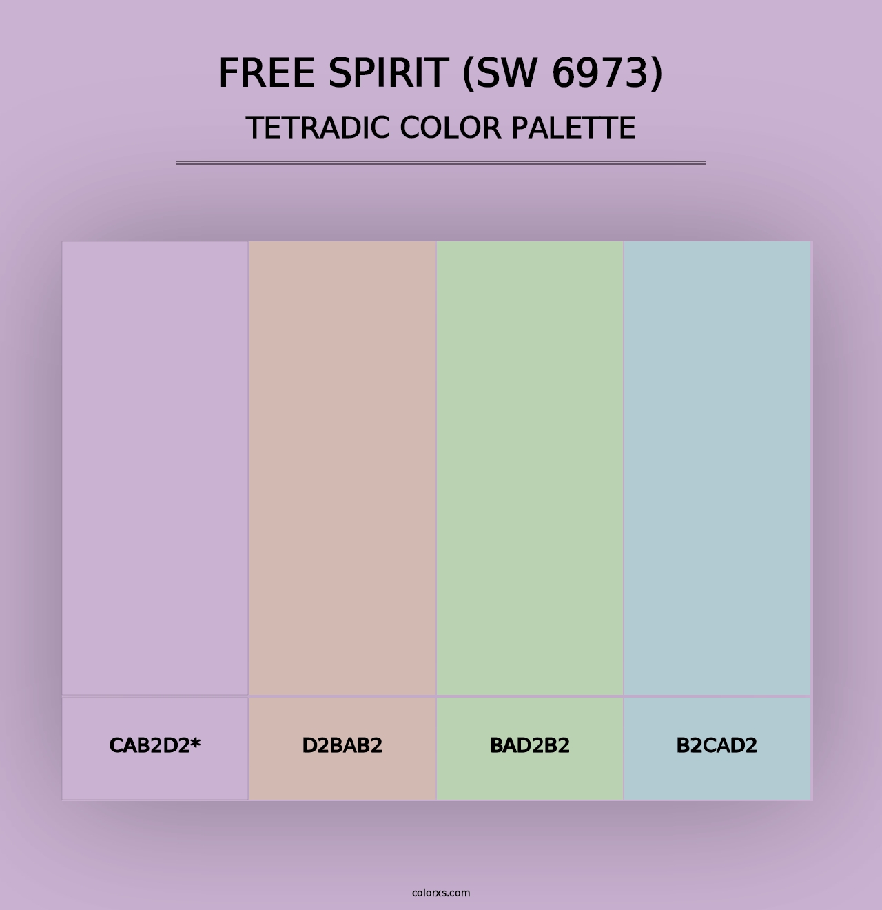 Free Spirit (SW 6973) - Tetradic Color Palette