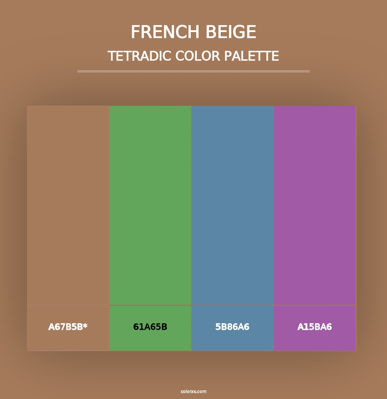 French Beige - Tetradic Color Palette