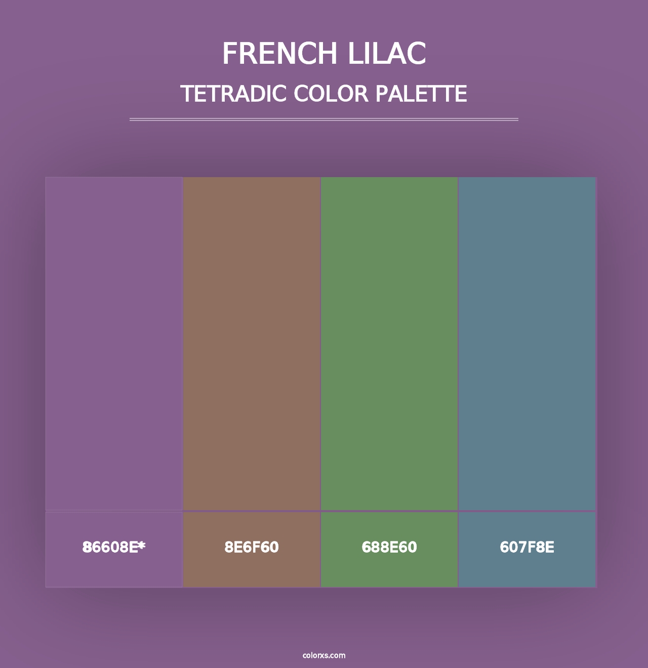 French Lilac - Tetradic Color Palette