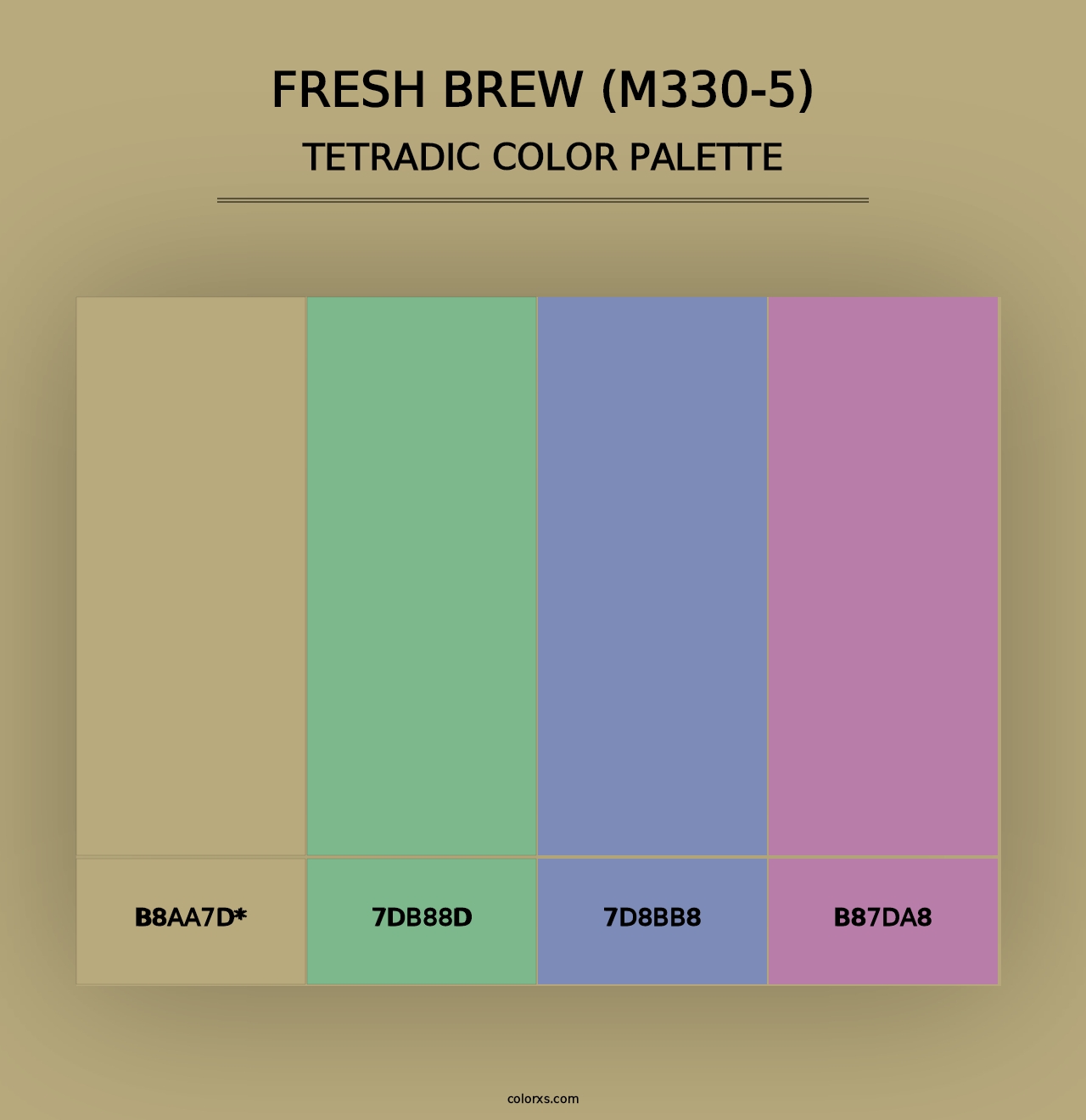 Fresh Brew (M330-5) - Tetradic Color Palette