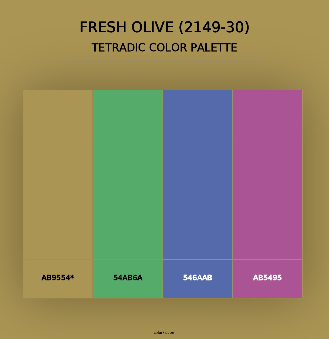 Fresh Olive (2149-30) - Tetradic Color Palette