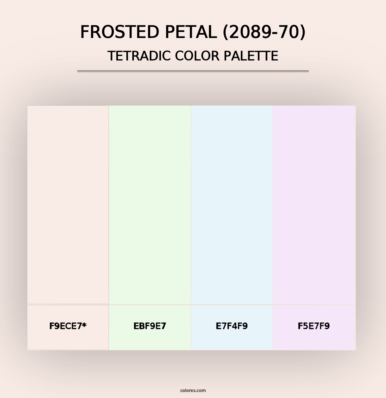 Frosted Petal (2089-70) - Tetradic Color Palette