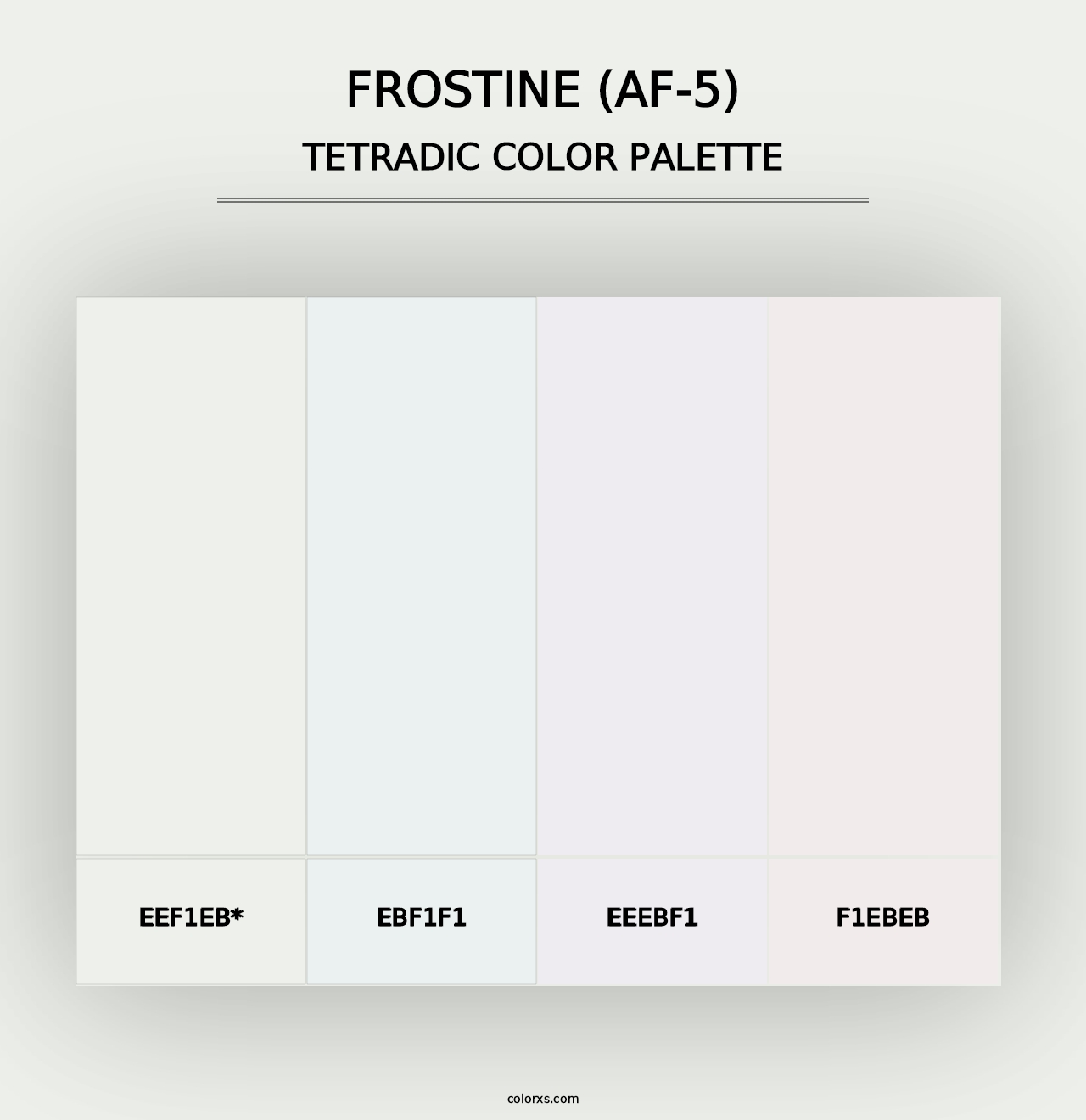 Frostine (AF-5) - Tetradic Color Palette