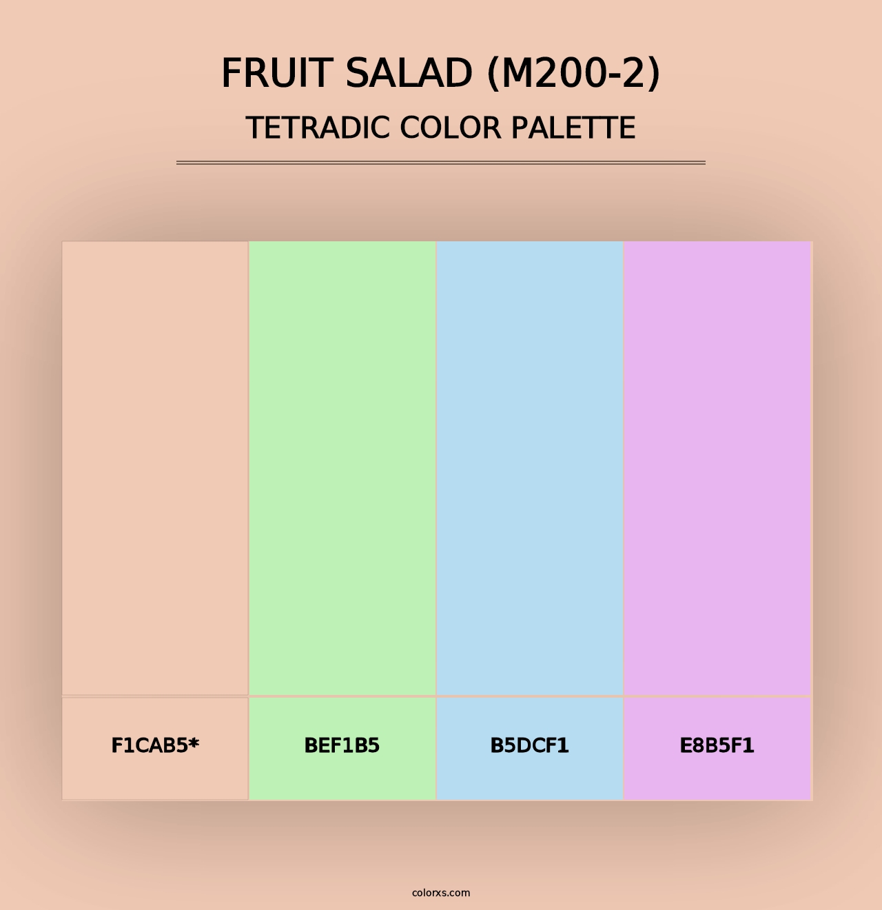 Fruit Salad (M200-2) - Tetradic Color Palette