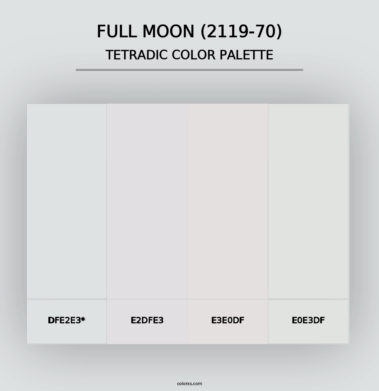 Full Moon (2119-70) - Tetradic Color Palette