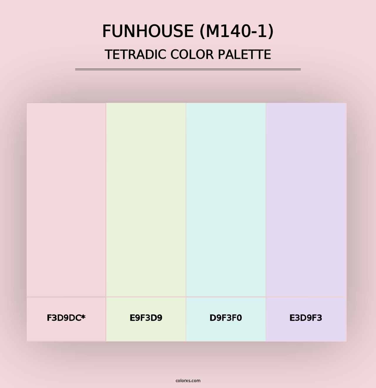 Funhouse (M140-1) - Tetradic Color Palette