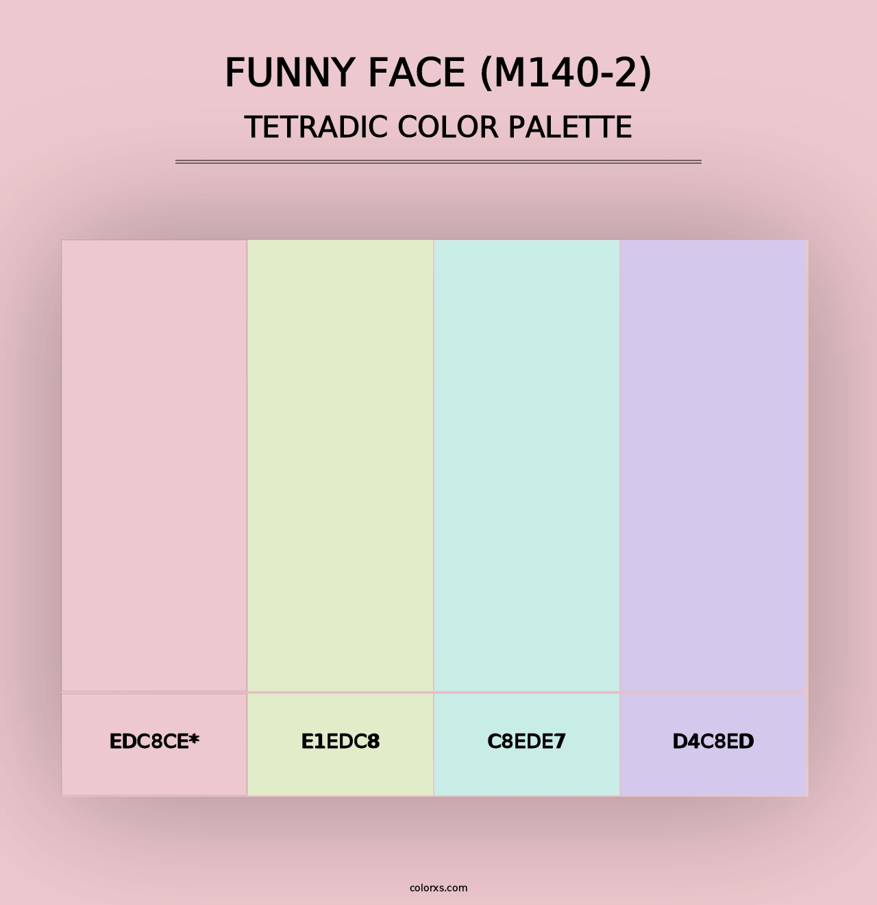 Funny Face (M140-2) - Tetradic Color Palette