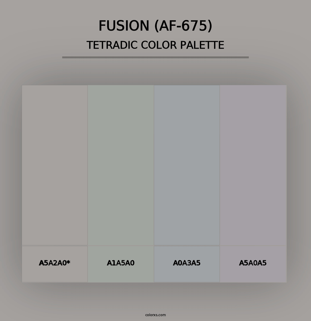 Fusion (AF-675) - Tetradic Color Palette