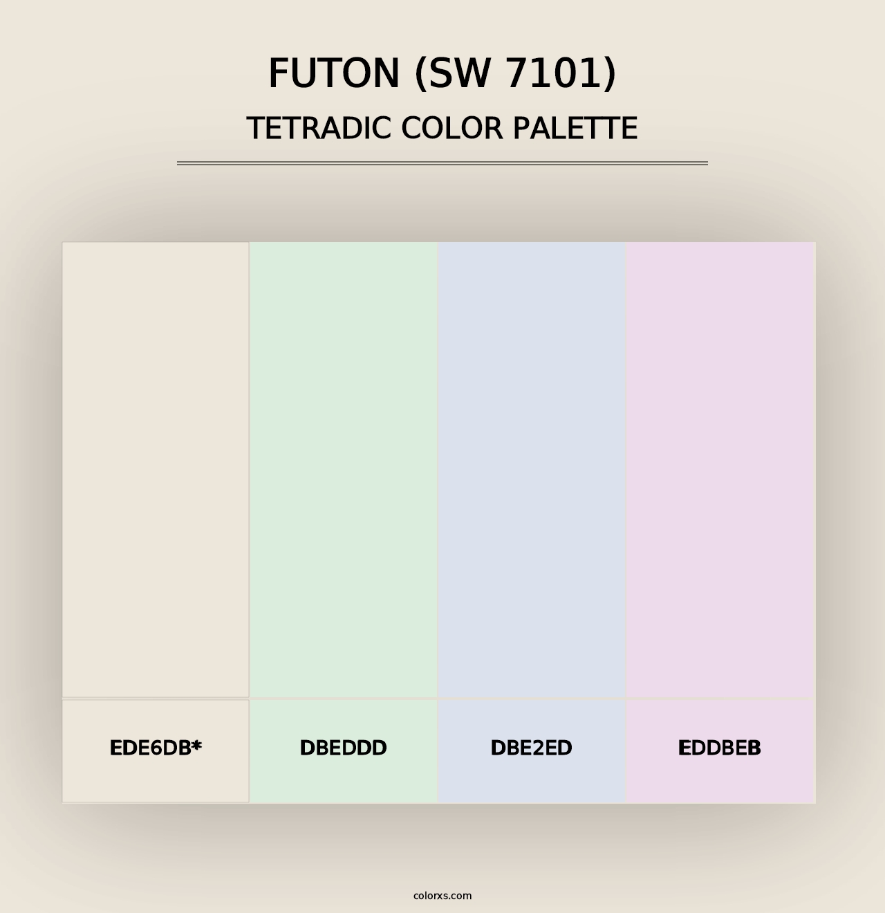 Futon (SW 7101) - Tetradic Color Palette