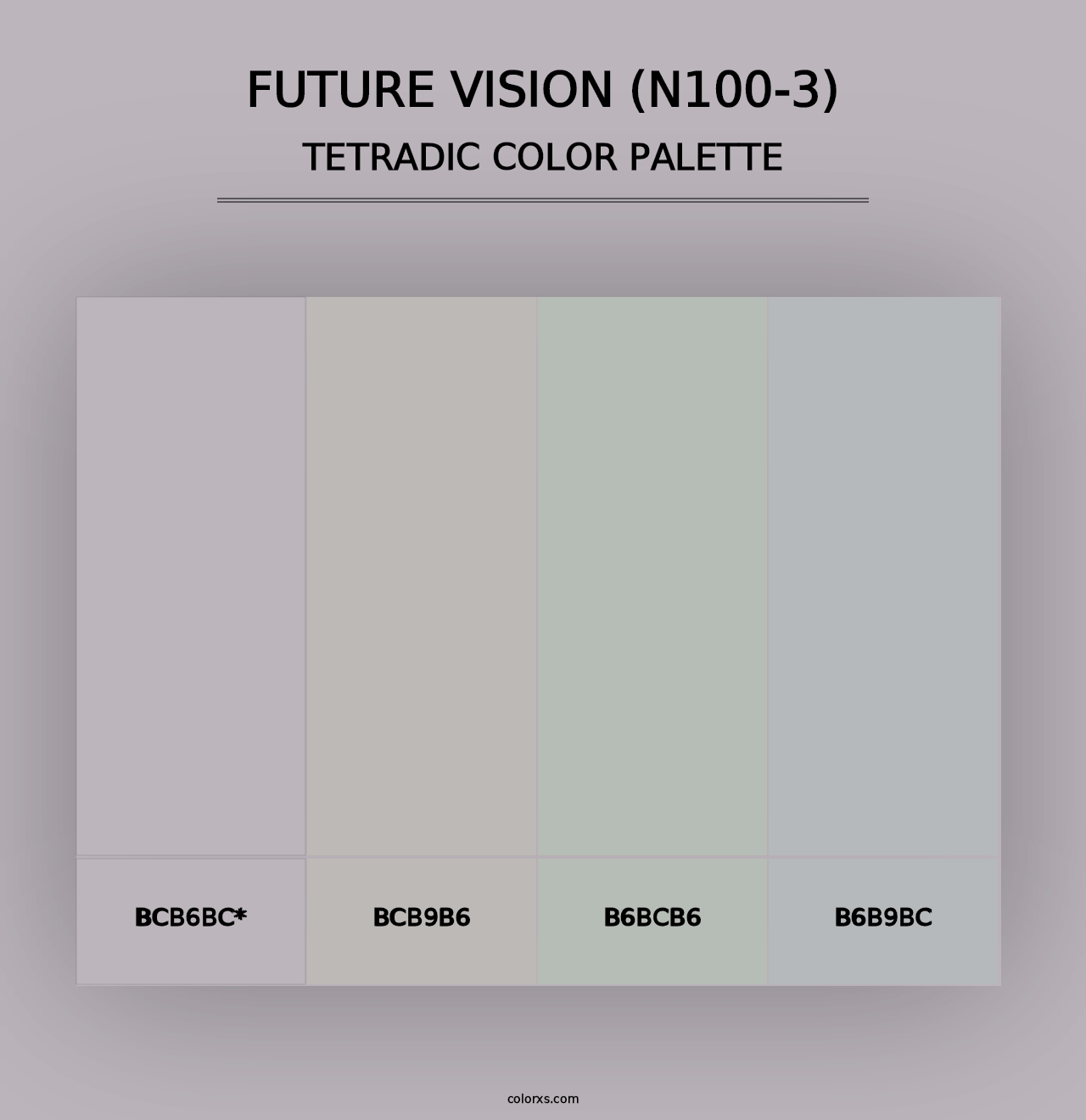 Future Vision (N100-3) - Tetradic Color Palette