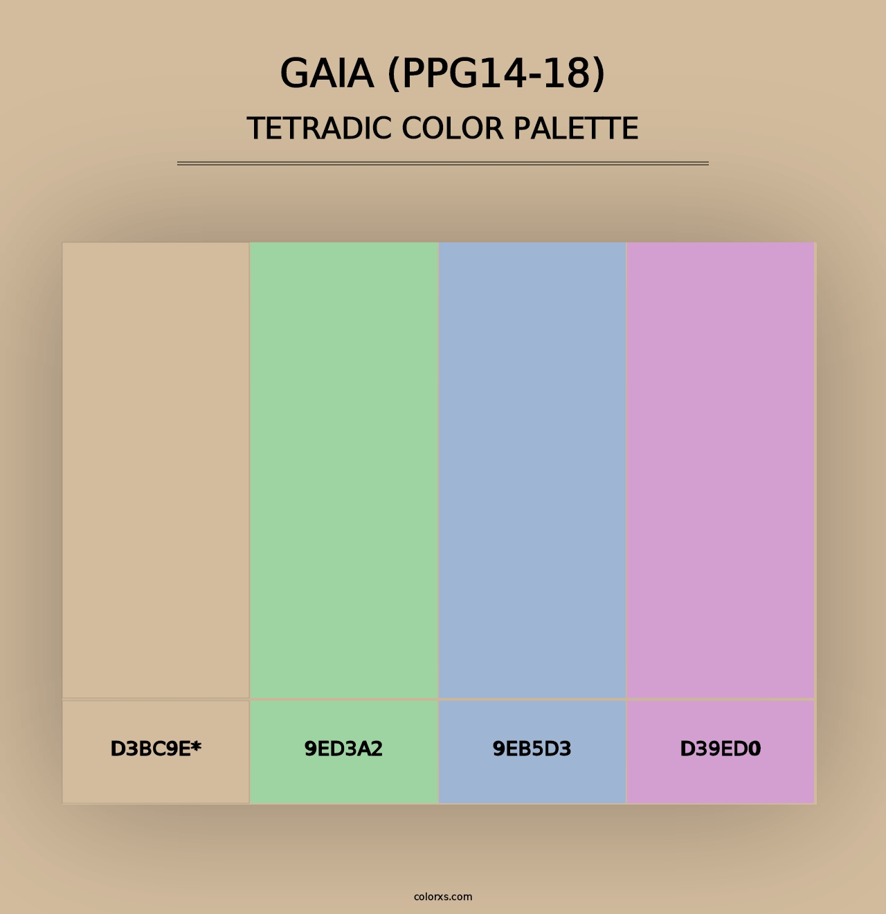 Gaia (PPG14-18) - Tetradic Color Palette