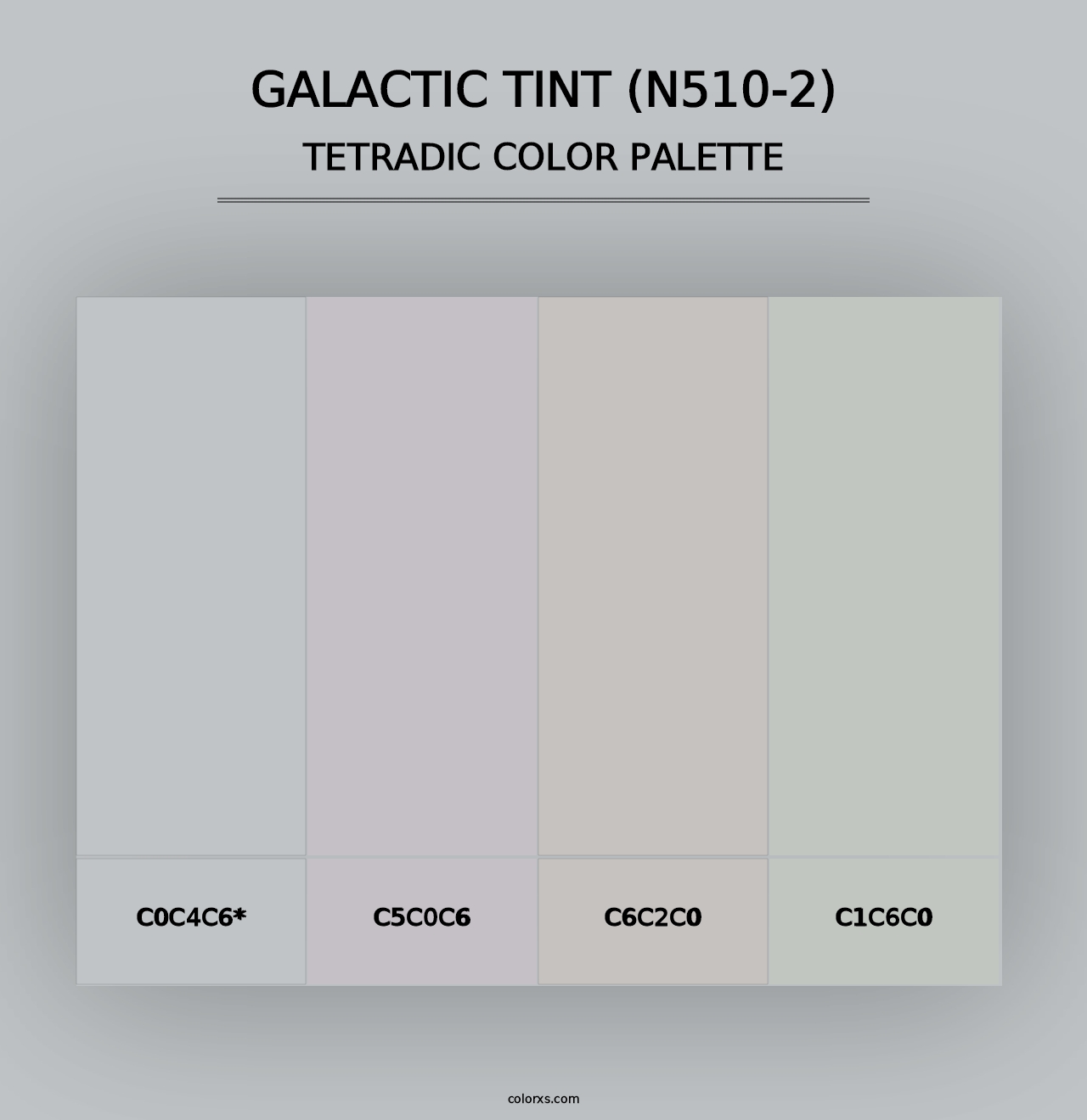 Galactic Tint (N510-2) - Tetradic Color Palette