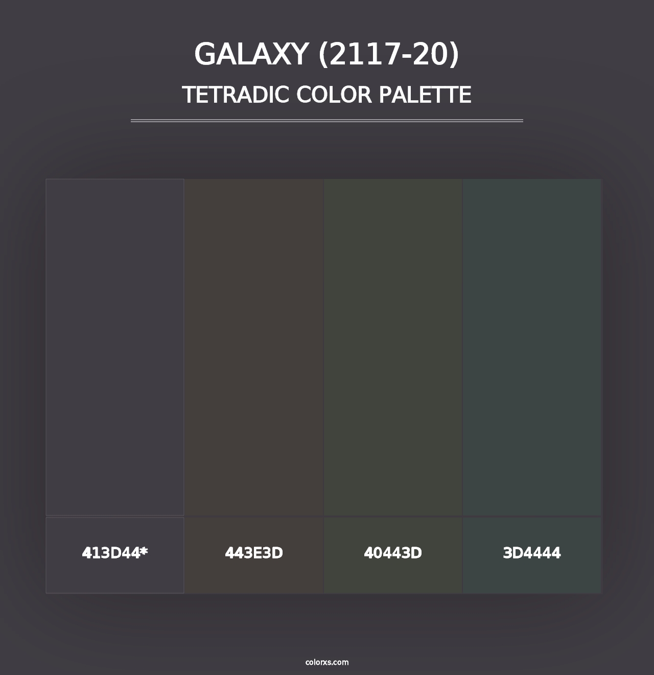 Galaxy (2117-20) - Tetradic Color Palette